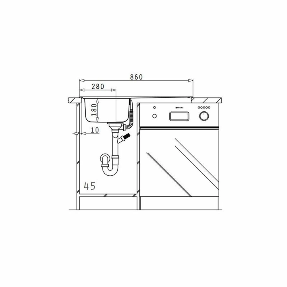 Pyramis Einbauspüle AMALTIA (86X50) 1B 1D 6 Pyramis Einbauspüle AMALTIA (86X50) 1B 1D – Bild 4