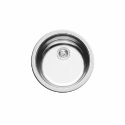Pyramis Einbauspüle CR Rundbecken Edelstahl Glatt