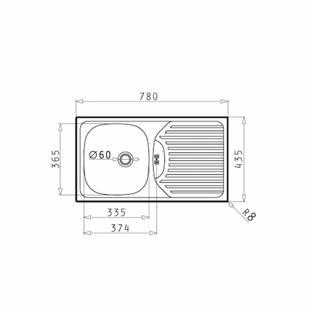 Pyramis Einbauspüle ET78 4 Pyramis Einbauspüle ET78 – Bild 2