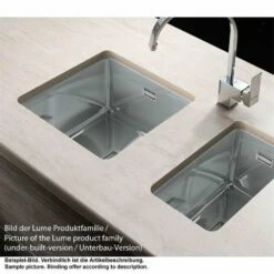 Pyramis Einbauspüle LUME (50X40) 1B Edelstahl -SPUELENPROFI Verkäufe pyramis einbauspuele lume 50x40 1b edelstahl2