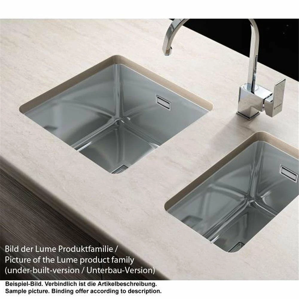 Pyramis Einbauspüle LUME (70X40) 1B Edelstahl 4 Pyramis Einbauspüle LUME (70X40) 1B Edelstahl – Bild 2