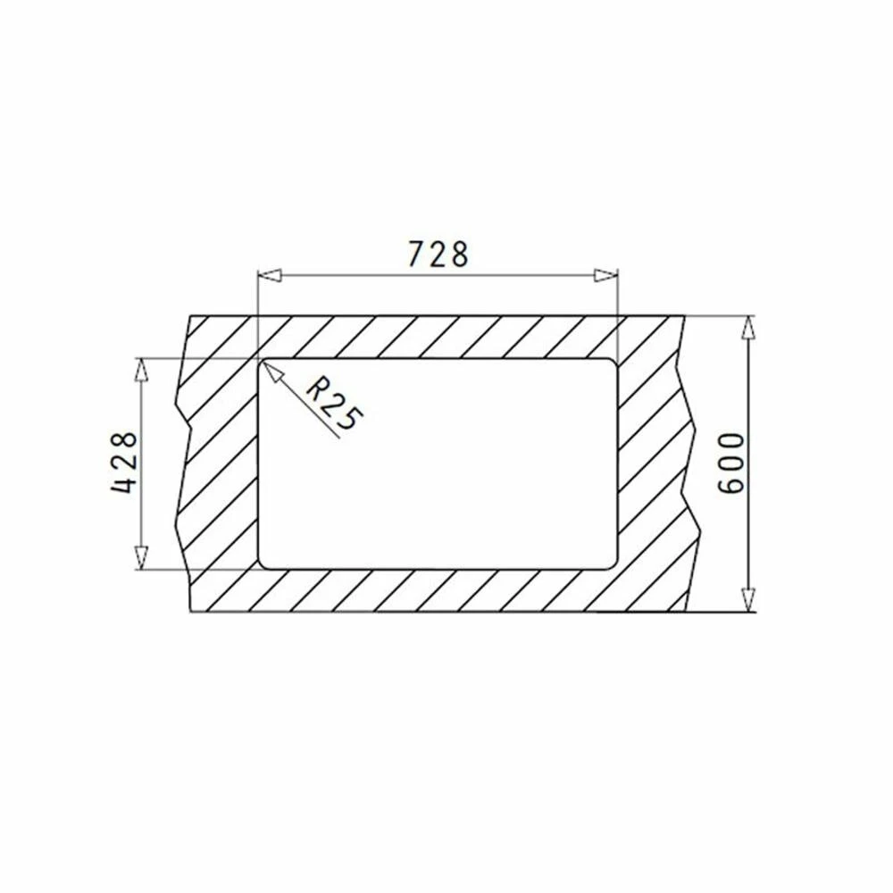 Pyramis Einbauspüle LUME (70X40) 1B Edelstahl 6 Pyramis Einbauspüle LUME (70X40) 1B Edelstahl – Bild 4