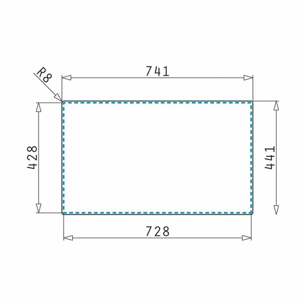Pyramis Einbauspüle LUME (70X40) 1B Edelstahl 7 Pyramis Einbauspüle LUME (70X40) 1B Edelstahl – Bild 5