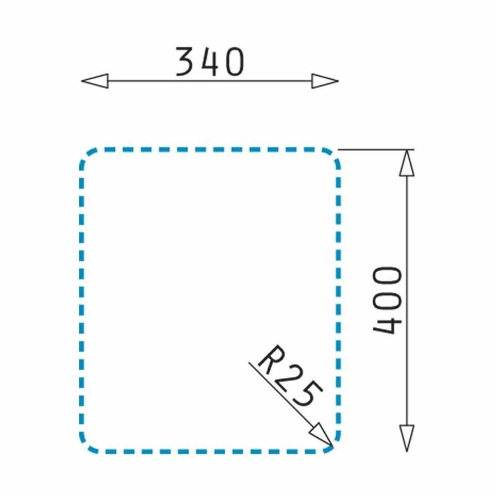 Pyramis Einbauspüle LYDIA (34X40) 1B Edelstahl UB 7 Pyramis Einbauspüle LYDIA (34X40) 1B Edelstahl UB – Bild 5