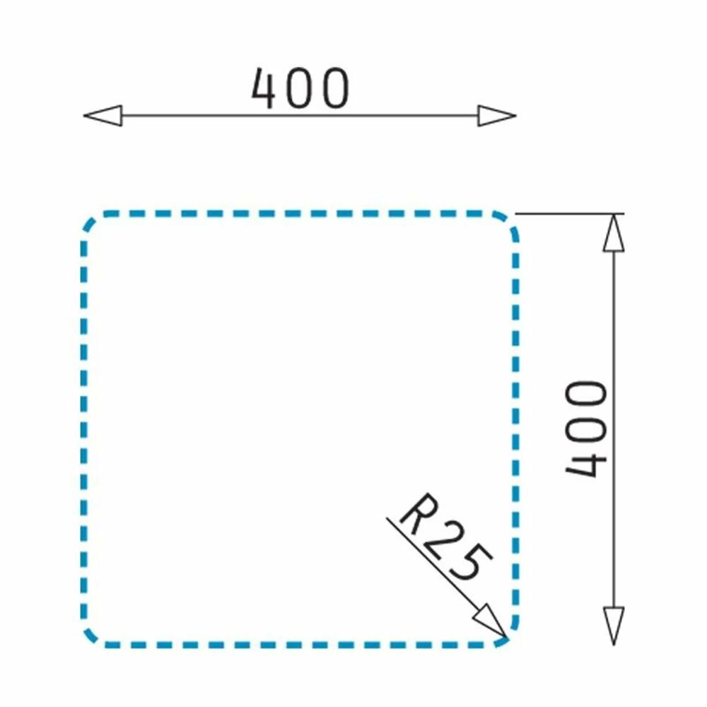 Pyramis Einbauspüle LYDIA (40X40) 1B Edelstahl UB 5 Pyramis Einbauspüle LYDIA (40X40) 1B Edelstahl UB – Bild 3