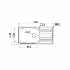 Pyramis Einbauspüle SPACE PLUS 1B 1D 9 Pyramis Einbauspüle SPACE PLUS 1B 1D -SPUELENPROFI Verkäufe pyramis einbauspuele space plus 1b 1d3