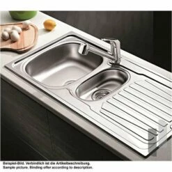 Pyramis Einbauspüle SPARTA (100X50) 1 1/2B 1 D 11 Pyramis Einbauspüle SPARTA (100X50) 1 1/2B 1 D -SPUELENPROFI Verkäufe pyramis einbauspuele sparta 100x50 1 1 2b 1 d4