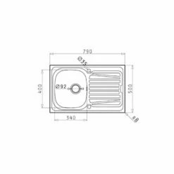 Pyramis Einbauspüle SPARTA (79X50) 1B 1D 7 Pyramis Einbauspüle SPARTA (79X50) 1B 1D -SPUELENPROFI Verkäufe pyramis einbauspuele sparta 79x50 1b 1d2