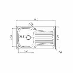 Pyramis Einbauspüle SPARTA (86X50) 1B 1D 7 Pyramis Einbauspüle SPARTA (86X50) 1B 1D -SPUELENPROFI Verkäufe pyramis einbauspuele sparta 86x50 1b 1d2