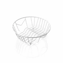 Pyramis Geschirrkorb Rund, Weiß, Für Becken Ø 38,5 Cm