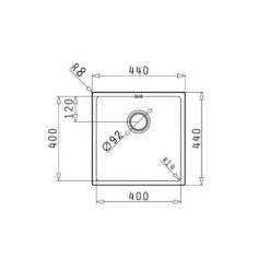 Pyramis Unterbaubecken ASTRIS (40x40) UB 9 Pyramis Unterbaubecken ASTRIS (40x40) UB -SPUELENPROFI Verkäufe pyramis unterbaubecken astris 40x40 ub3