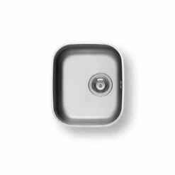 Pyramis Unterbaubecken Iris (34x40) 1 B Edelstahl Poliert