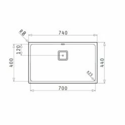 Pyramis Unterbaubecken LUME (70X40) UB Edelstahl -SPUELENPROFI Verkäufe pyramis unterbaubecken lume 70x40 ub edelstahl3