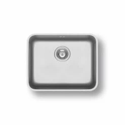 Pyramis Unterbaubecken Relia (50x40) 1 B Edelstahl Poliert