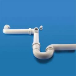 Raumspar-Siphon / Geruchverschluss 1 1/2" X 40 Mm, 1 Geräteanschluss