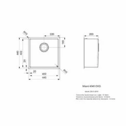 Reginox Einbaubecken Miami 40x40 -SPUELENPROFI Verkäufe reginox einbaubecken miami 40x403 1