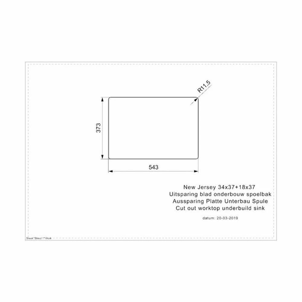 Reginox Einbaubecken New Jersey 34x37+18x37 5 Reginox Einbaubecken New Jersey 34x37+18x37 – Bild 3