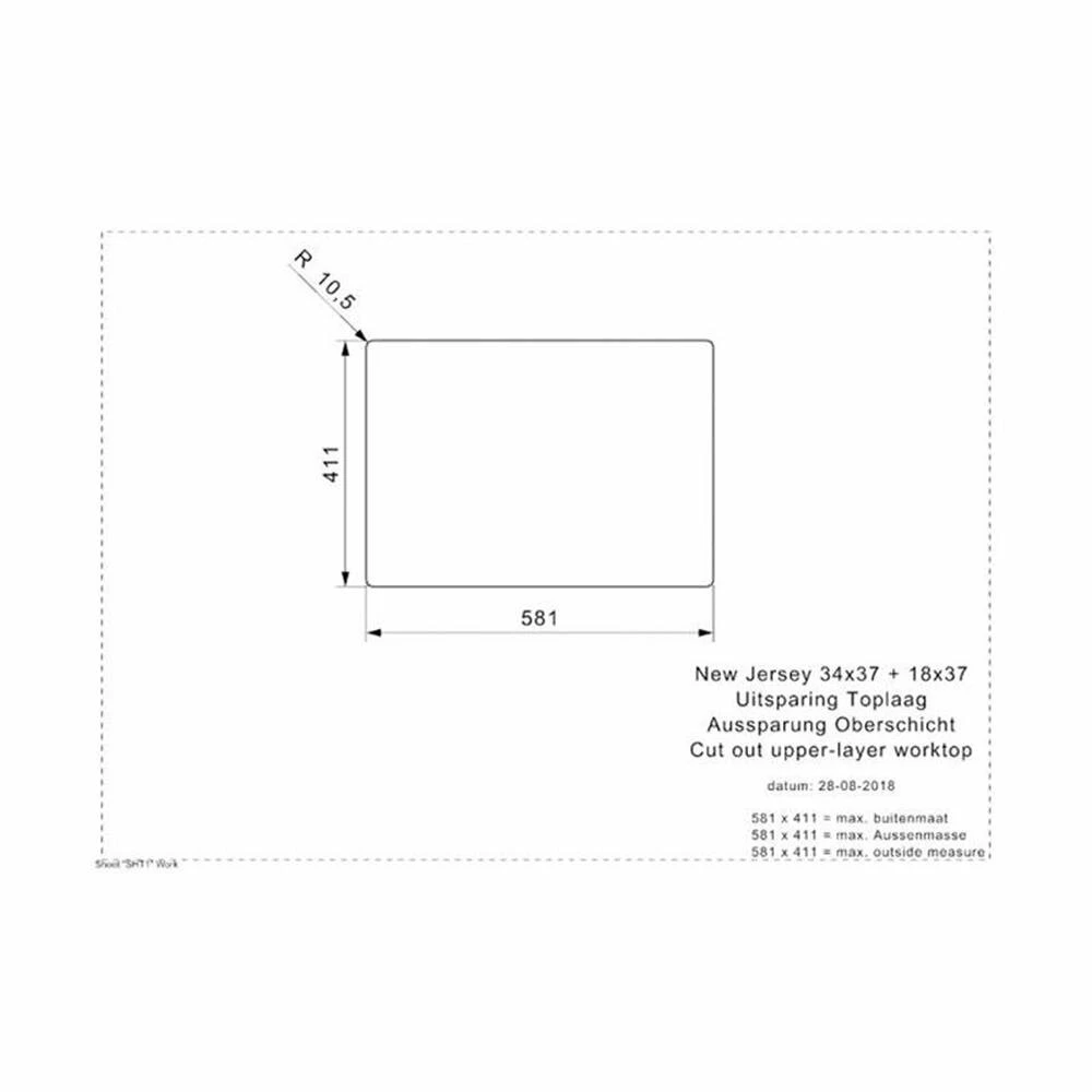 Reginox Einbaubecken New Jersey 34x37+18x37 7 Reginox Einbaubecken New Jersey 34x37+18x37 – Bild 5