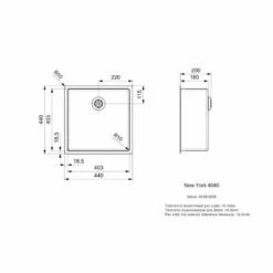 Reginox Einbaubecken New York 40X40 Edelstahl -SPUELENPROFI Verkäufe reginox einbaubecken new york 40x40 edelstahl3