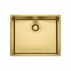 Reginox Einbaubecken New York 50x40 Comfort Edelstahl Seidenglanz PVD Beschichtet