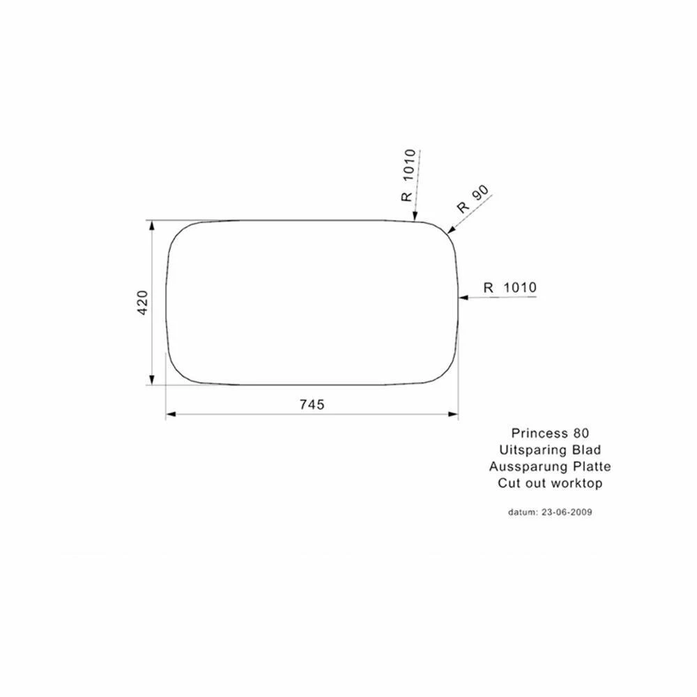 Reginox Einbaubecken Princess 80 Edelstahl 5 Reginox Einbaubecken Princess 80 Edelstahl – Bild 3