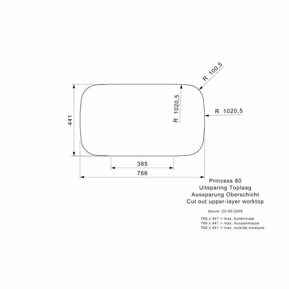 Reginox Einbaubecken Princess 80 Edelstahl 6 Reginox Einbaubecken Princess 80 Edelstahl – Bild 4