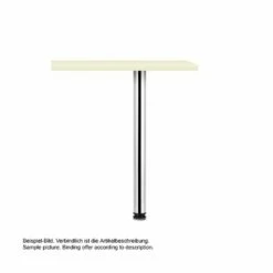 Standard Stützfuß, Chrom Matt