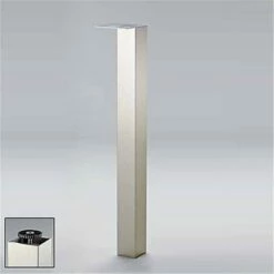 Wesco Stützfuß/Tischbein 1100 Mm Hoch, 80x80 Mm, Alu-Optik