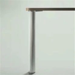 Stützfuß/Tischbein 690 Mm Hoch, D=60 Mm, Alu-geriffelt