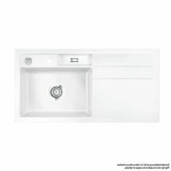 Systemceram Einbauspüle KeraDomo Bela 100 F Flächenbündig Einbaubar Becken Links