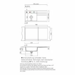 Systemceram Einbauspüle KeraDomo Bela 100 F Flächenbündig Einbaubar Becken Links -SPUELENPROFI Verkäufe systemceram einbauspuele keradomo bela 100 f flaechenbuendig einbaubar becken links3
