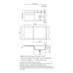 Systemceram Einbauspüle KeraDomo Bela 100 F Flächenbündig Einbaubar Becken Rechts -SPUELENPROFI Verkäufe systemceram einbauspuele keradomo bela 100 f flaechenbuendig einbaubar becken rechts3
