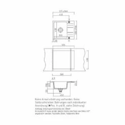 Systemceram Einbauspüle KeraDomo Genea 60 F Flächenbündig Einbaubar -SPUELENPROFI Verkäufe systemceram einbauspuele keradomo genea 60 f flaechenbuendig einbaubar3