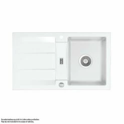 Systemceram Einbauspüle KeraDomo Genea 87 F Flächenbündig Einbaubar