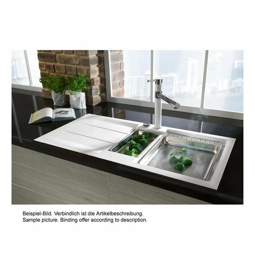 Systemceram Einbauspüle KeraDomo Genea 87 F Flächenbündig Einbaubar 4 Systemceram Einbauspüle KeraDomo Genea 87 F Flächenbündig Einbaubar – Bild 2