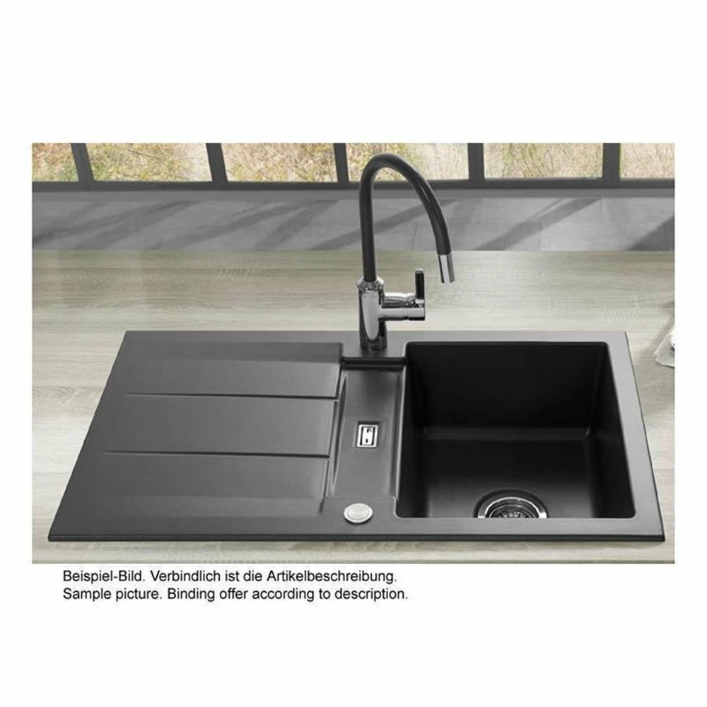 Systemceram Einbauspüle KeraDomo Genea 87 4 Systemceram Einbauspüle KeraDomo Genea 87 – Bild 2