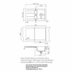 Systemceram Einbauspüle KeraDomo Genea 87 11 Systemceram Einbauspüle KeraDomo Genea 87 -SPUELENPROFI Verkäufe systemceram einbauspuele keradomo genea 874