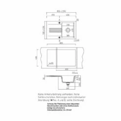 Systemceram Einbauspüle KeraDomo Kara 85 10 Systemceram Einbauspüle KeraDomo Kara 85 -SPUELENPROFI Verkäufe systemceram einbauspuele keradomo kara 854