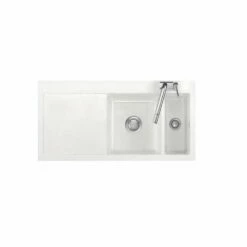 Systemceram Einbauspüle KeraDomo MERA 100 F Becken Rechts Flächenbündig