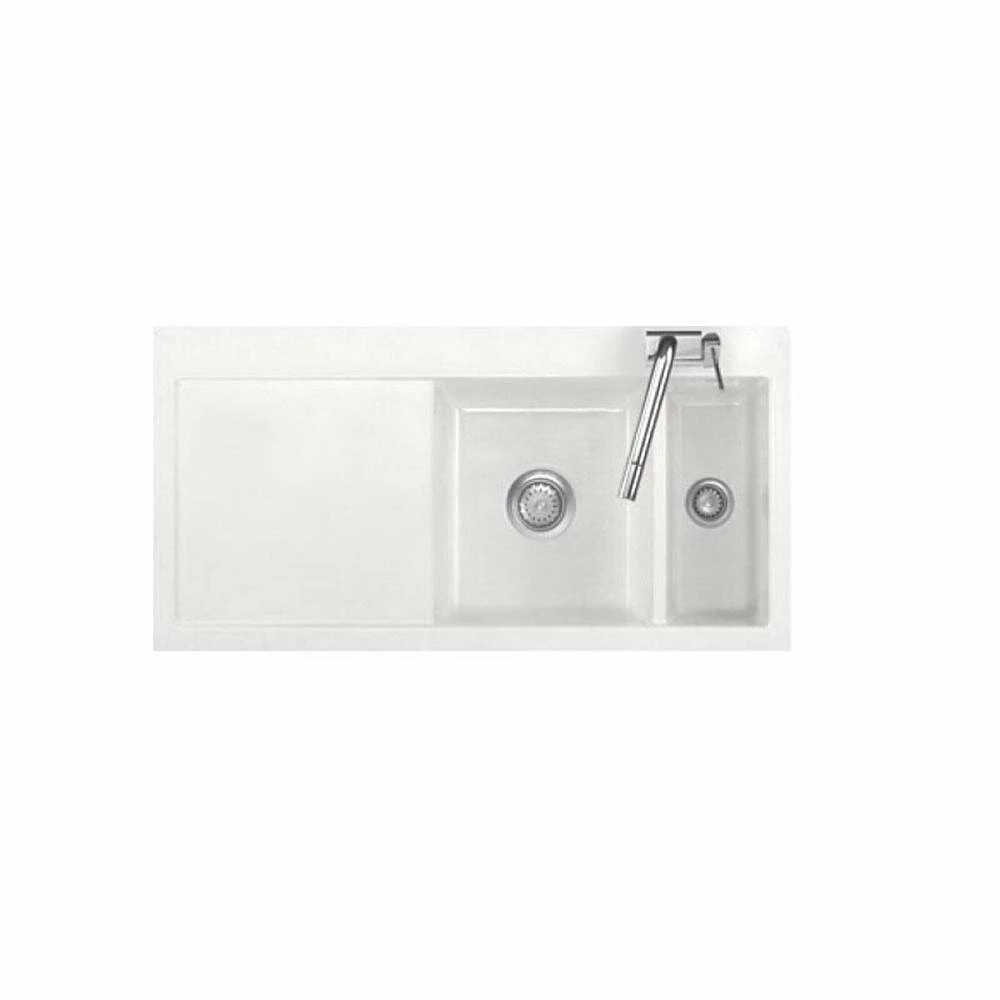 Systemceram Einbauspüle KeraDomo MERA 100 F Becken Rechts Flächenbündig 3 Systemceram Einbauspüle KeraDomo MERA 100 F Becken Rechts Flächenbündig