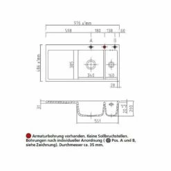 Systemceram Einbauspüle KeraDomo MERA 100 F Becken Rechts Flächenbündig 9 Systemceram Einbauspüle KeraDomo MERA 100 F Becken Rechts Flächenbündig -SPUELENPROFI Verkäufe systemceram einbauspuele keradomo mera 100 f becken rechts flaechenbuendig3