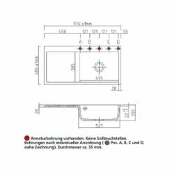 Systemceram Einbauspüle KeraDomo MERA 100 SL F Becken Rechts Flächenbündig -SPUELENPROFI Verkäufe systemceram einbauspuele keradomo mera 100 sl f becken rechts flaechenbuendig3