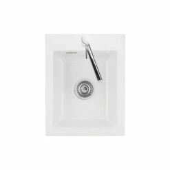 Systemceram Einbauspüle KeraDomo MERA 39 F Flächenbündig Einbaubar