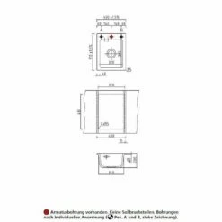 Systemceram Einbauspüle KeraDomo MERA 39 8 Systemceram Einbauspüle KeraDomo MERA 39 -SPUELENPROFI Verkäufe systemceram einbauspuele keradomo mera 393