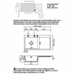 Systemceram Einbauspüle KeraDomo MERA 90 F Becken Links Flächenbündig -SPUELENPROFI Verkäufe systemceram einbauspuele keradomo mera 90 f becken links flaechenbuendig3