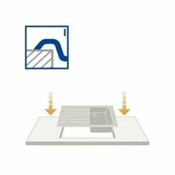 Systemceram Einbauspüle KeraDomo STEMA 80 Becken Links -SPUELENPROFI Verkäufe systemceram einbauspuele keradomo stema 80 becken links4