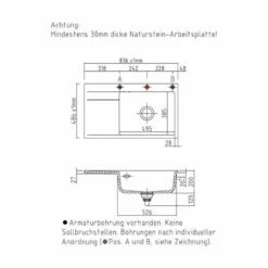 Systemceram Einbauspüle KeraDomo STEMA 86 SL F Becken Rechts Flächenbündig -SPUELENPROFI Verkäufe systemceram einbauspuele keradomo stema 86 sl f becken rechts flaechenbuendig3