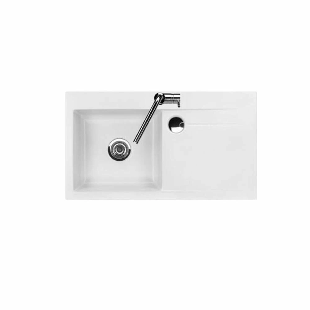 Systemceram Einbauspüle KeraDomo STEMA 90 Becken Links 3 Systemceram Einbauspüle KeraDomo STEMA 90 Becken Links