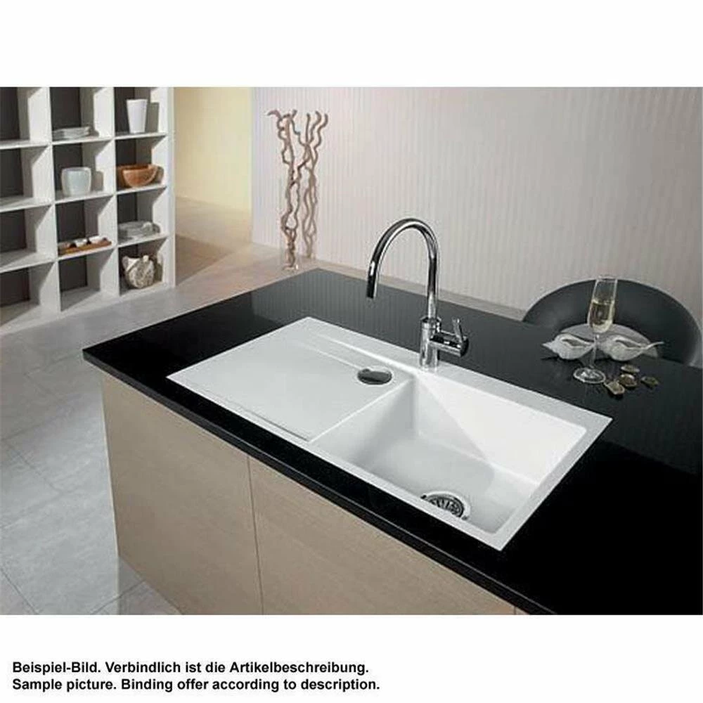 Systemceram Einbauspüle KeraDomo STEMA 90 F Flächenbündig Becken Rechts 4 Systemceram Einbauspüle KeraDomo STEMA 90 F Flächenbündig Becken Rechts – Bild 2