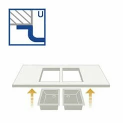 Systemceram Unterbauspüle KeraDomo MERA 50 U/g (mit Geschliffener Oberseite) -SPUELENPROFI Verkäufe systemceram unterbauspuele keradomo mera 50 u g mit geschliffener oberseite3